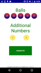 EuroMillions Number Generator screenshot 0