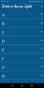 British vs American English screenshot 0