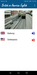 British vs American English screenshot 5