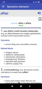 Synonyms Antonyms screenshot 1