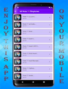 mi Note 11 Ringtones screenshot 3