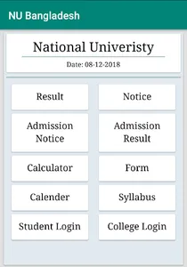 RESULT & INFO FOR NU BD screenshot 0