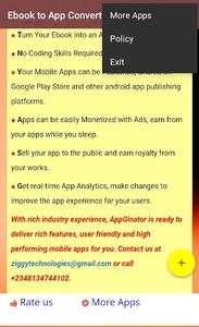 AppGinator Ebook: Ebook to App screenshot 3