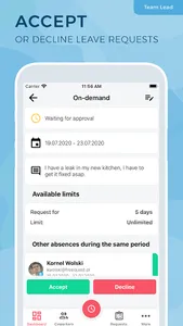 FreeQuest Leave Tracking screenshot 1