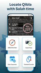 Qibla Compass with Salah Time screenshot 17