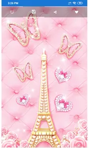 Pink Paris Wallpaper screenshot 1