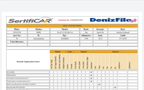SertifiCar Araç Denetim Sistem screenshot 4