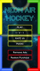 Neon Air Hockey Pro screenshot 0