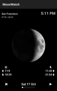 Moon Calendar Watch screenshot 0