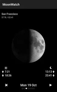 Moon Calendar Watch screenshot 1