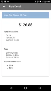 Energy Bill Estimator screenshot 2