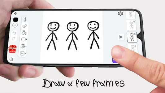 Stickman: draw animation maker screenshot 1