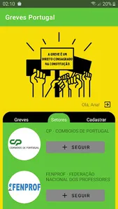 Greves Portugal screenshot 0