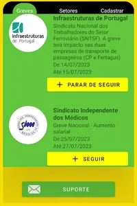 Greves Portugal screenshot 1