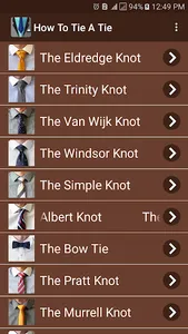 How To Tie A Tie screenshot 1