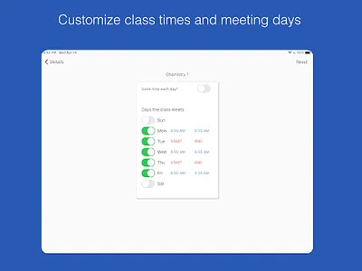 Class Planner (cloud) screenshot 7
