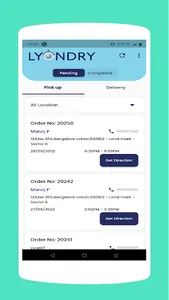 Lyondry - Delivery Person App screenshot 1