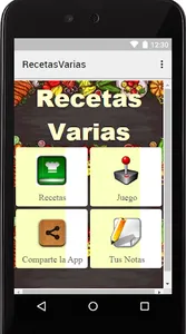 Recetas Varias screenshot 0