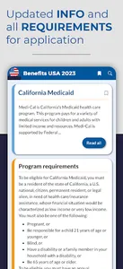 Find benefits in USA 2023 screenshot 2