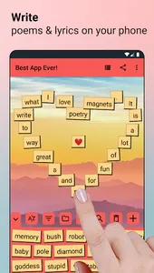 Poetry Magnets: Poem Writing screenshot 0