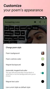 Poetry Magnets: Poem Writing screenshot 4