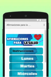 Afirmaciones Para La Salud screenshot 1