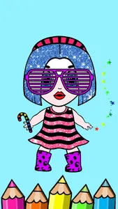 Megan Doll Coloring Game screenshot 4