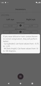 Contact lens assistant screenshot 7