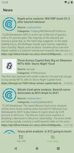 Cryptocurrencies and news screenshot 2