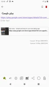 My notes screenshot 3