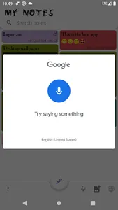 My notes screenshot 5