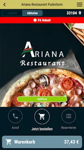 Ariana Restaurant Paderborn screenshot 0