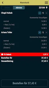 Ariana Restaurant Paderborn screenshot 1