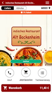 Indisches Restaurant screenshot 0