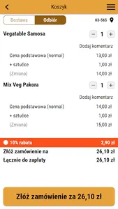 Restauracja Basmati screenshot 1