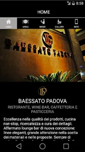 Baessato Padova bar screenshot 0