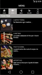 Baessato Padova bar screenshot 4
