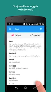 Kamus Bahasa Inggris Indonesia screenshot 0