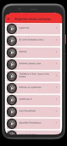 Ringtones movies and series screenshot 2