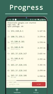 Traceroute screenshot 0