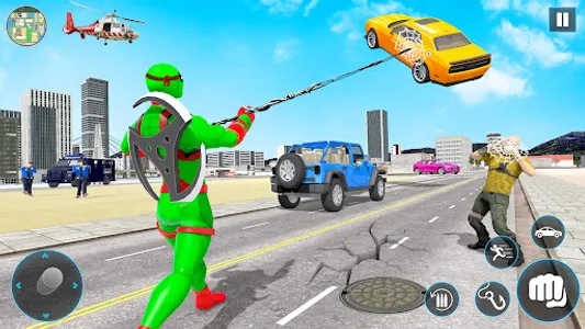 Flying Ninja Rope Hero Crime screenshot 10