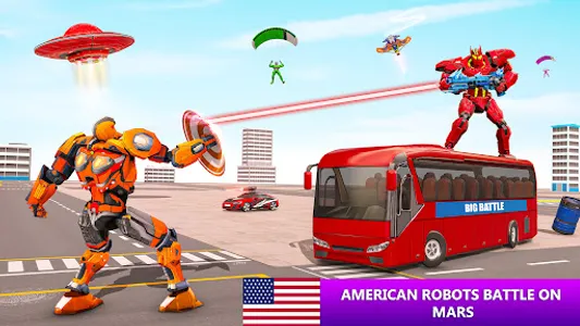 Mars Battle: Bus Robot Game 3D screenshot 15