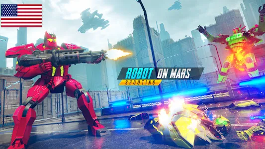 Mars Battle: Bus Robot Game 3D screenshot 19