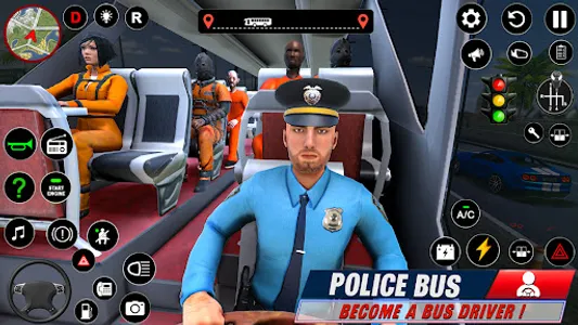 Police Bus Simulator Bus Games screenshot 0