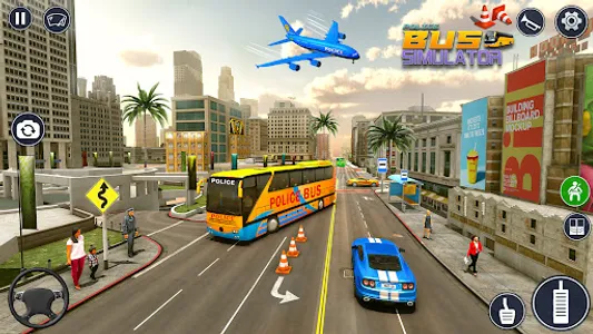 Police Bus Simulator Bus Games screenshot 1