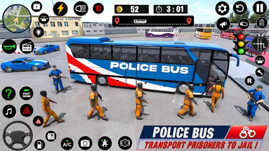 Police Bus Simulator Bus Games screenshot 13