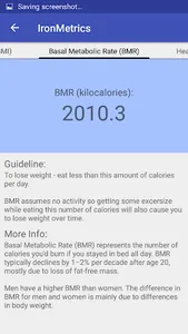 IronMetrics Fitness Calculator screenshot 2