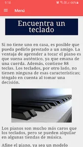Aprender cómo tocar teclado screenshot 2