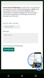 Instant Chat for Whatsapp screenshot 1
