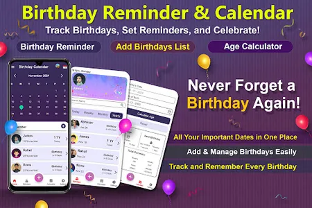 Birthday Reminder & Calendar screenshot 15